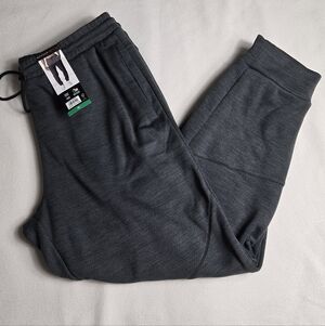 Spyder Active Men's Fleece Dark Gray Joggers, Size XL